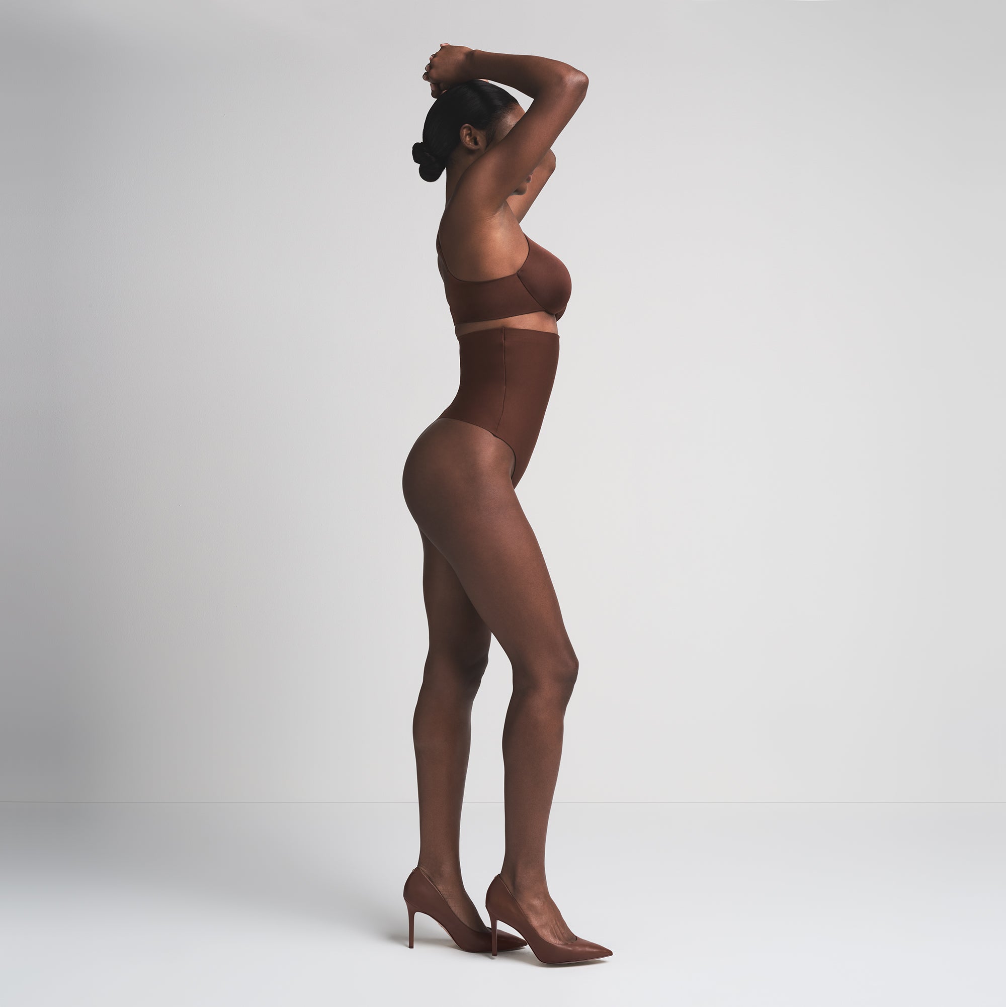 SKIMS BODY CORE SCULPT HIGH-WAISTED THONG | COCOA