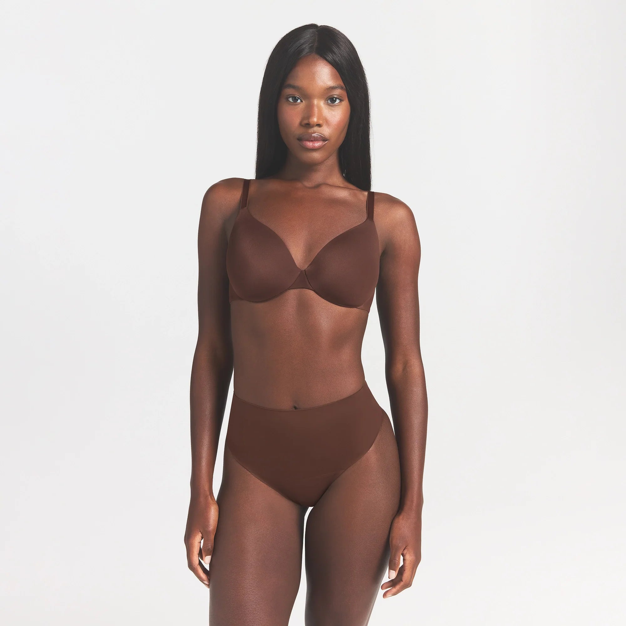 SMOOTHING INTIMATES HIGH-WAISTED THONG | COCOA