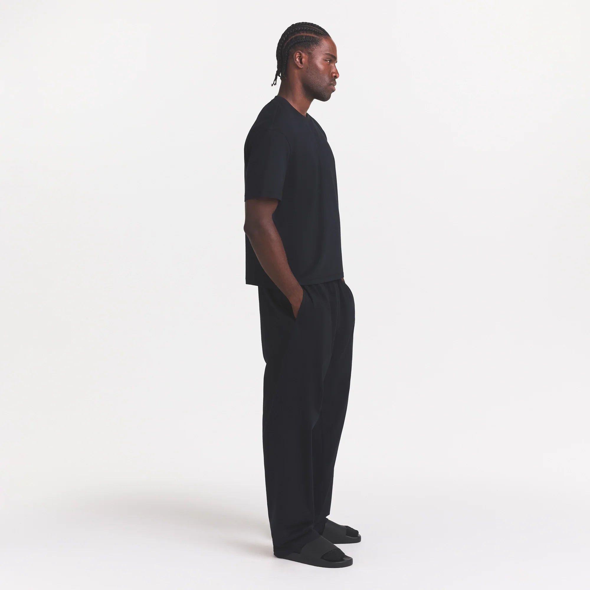 HEAVYWEIGHT COTTON MENS RELAXED PANT | OBSIDIAN