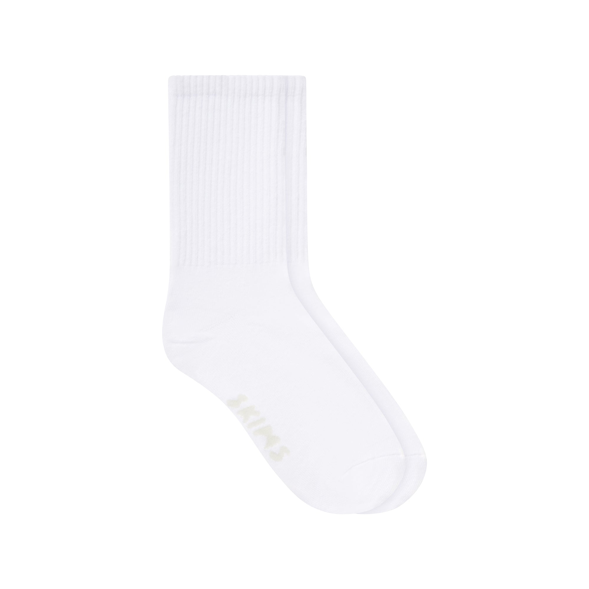 RIBBED CREW SOCK | SNOW