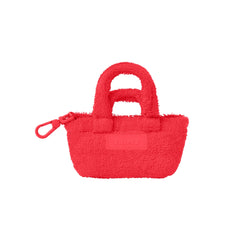 TERRY MICRO TOTE KEYCHAIN | CARMINE