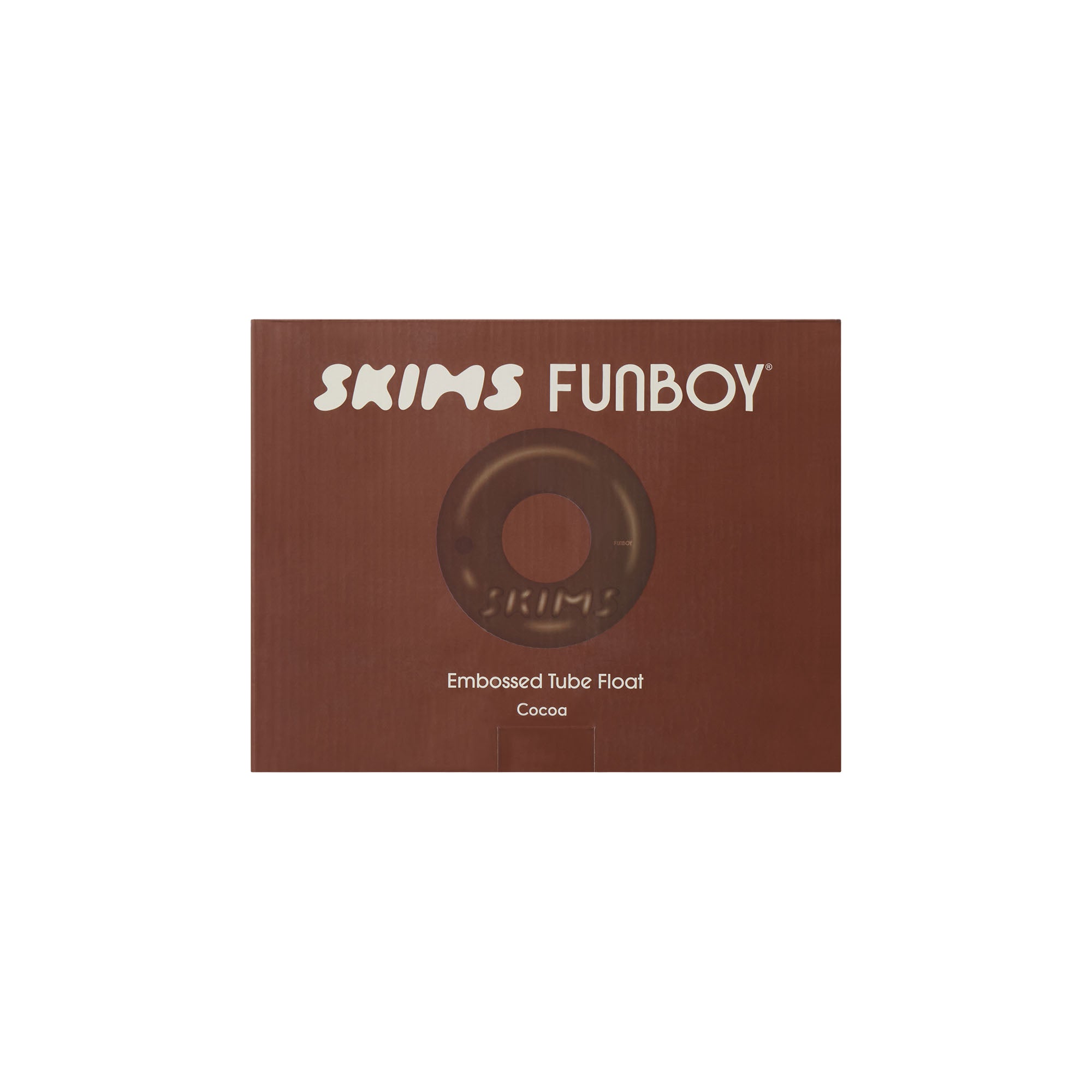 FUNBOY X SKIMS EMBOSSED TUBE FLOAT | COCOA