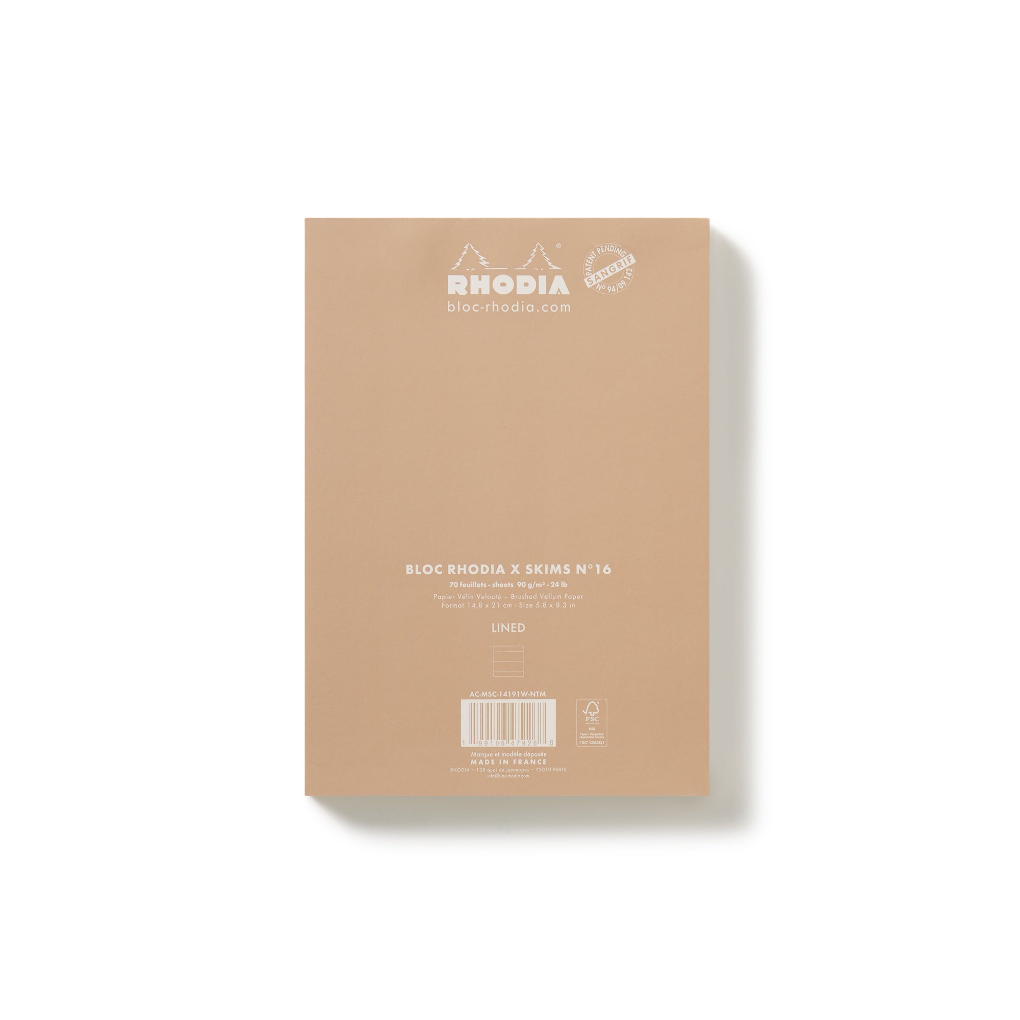 RHODIA X SKIMS NOTEPAD SET | NEUTRAL MULTI