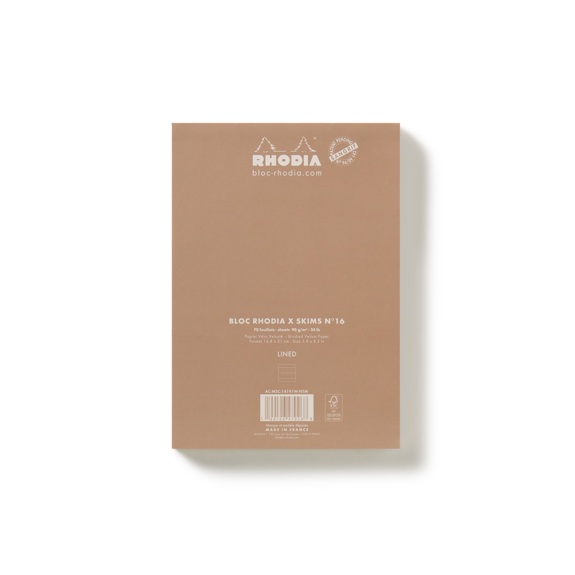 RHODIA X SKIMS NOTEPAD SET | NEUTRAL MULTI