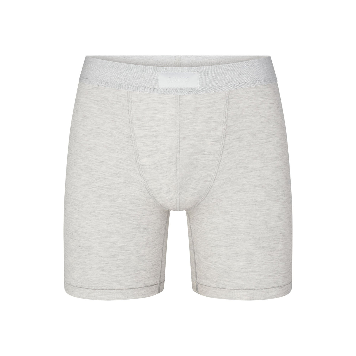 SKIMS COTTON MENS 5" BOXER BRIEF | LIGHT HEATHER GREY