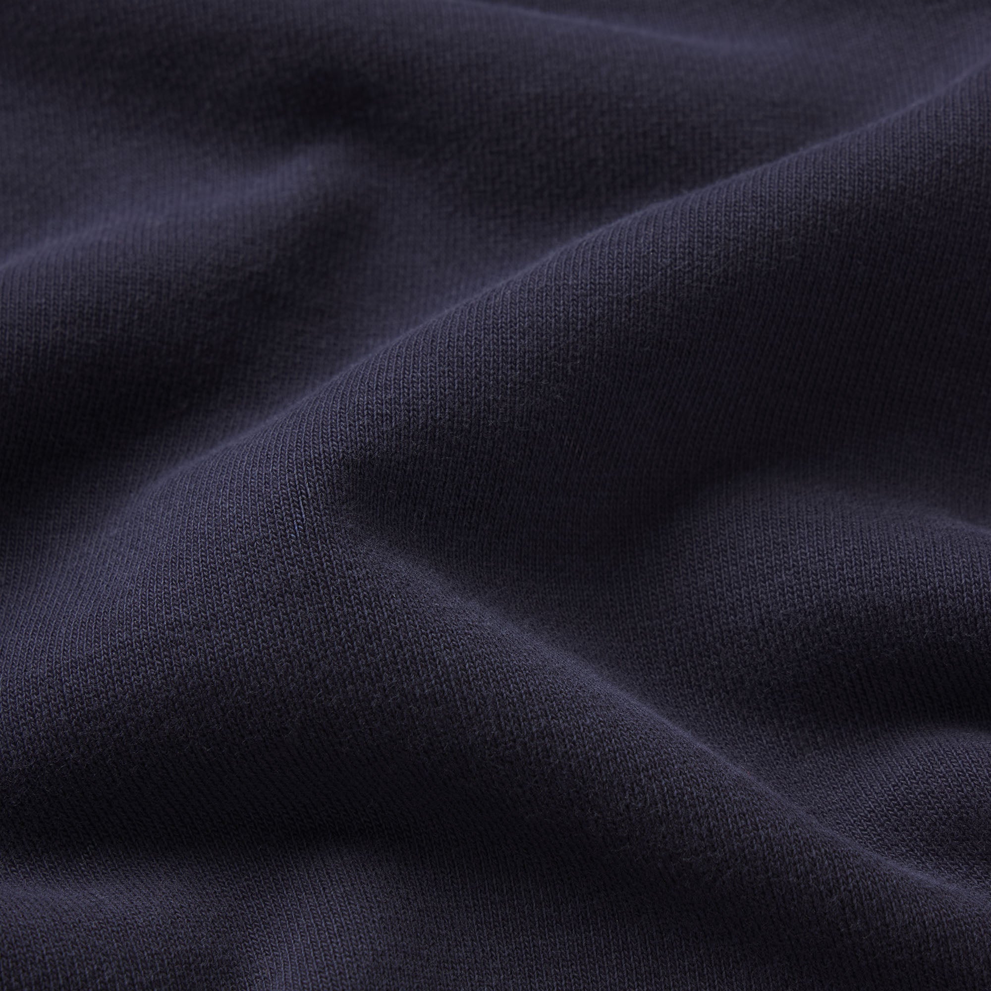 BOYFRIEND FLEECE OVERSIZED POLO  | BLUE BLACK