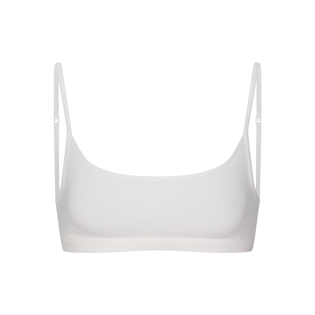 EVERYDAY COTTON SCOOP BRALETTE | SNOW