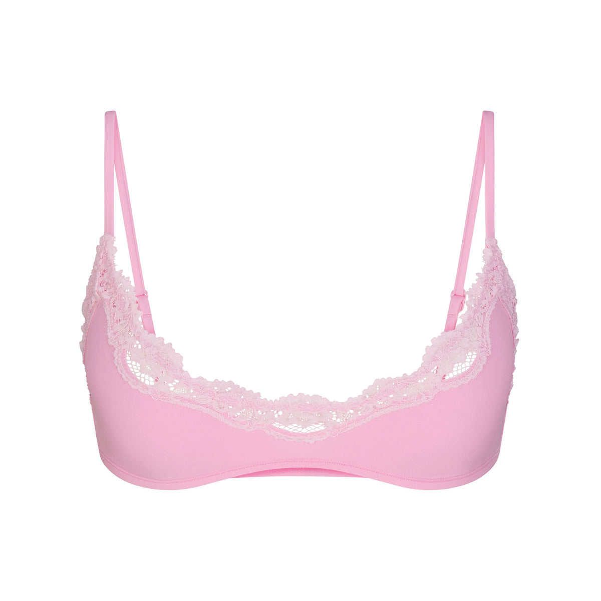 FITS EVERYBODY LACE SCOOP BRALETTE | BUBBLE GUM TONAL