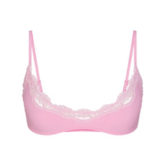 FITS EVERYBODY LACE SCOOP BRALETTE | BUBBLE GUM TONAL