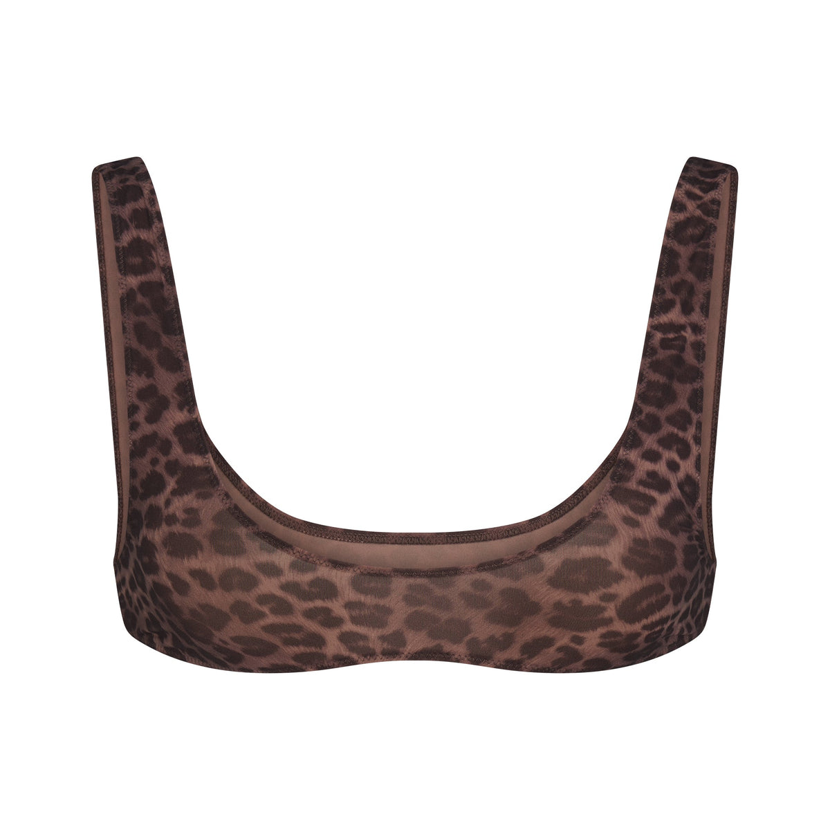 FITS EVERYBODY MICRO SCOOP BRALETTE | UMBER LEOPARD PRINT