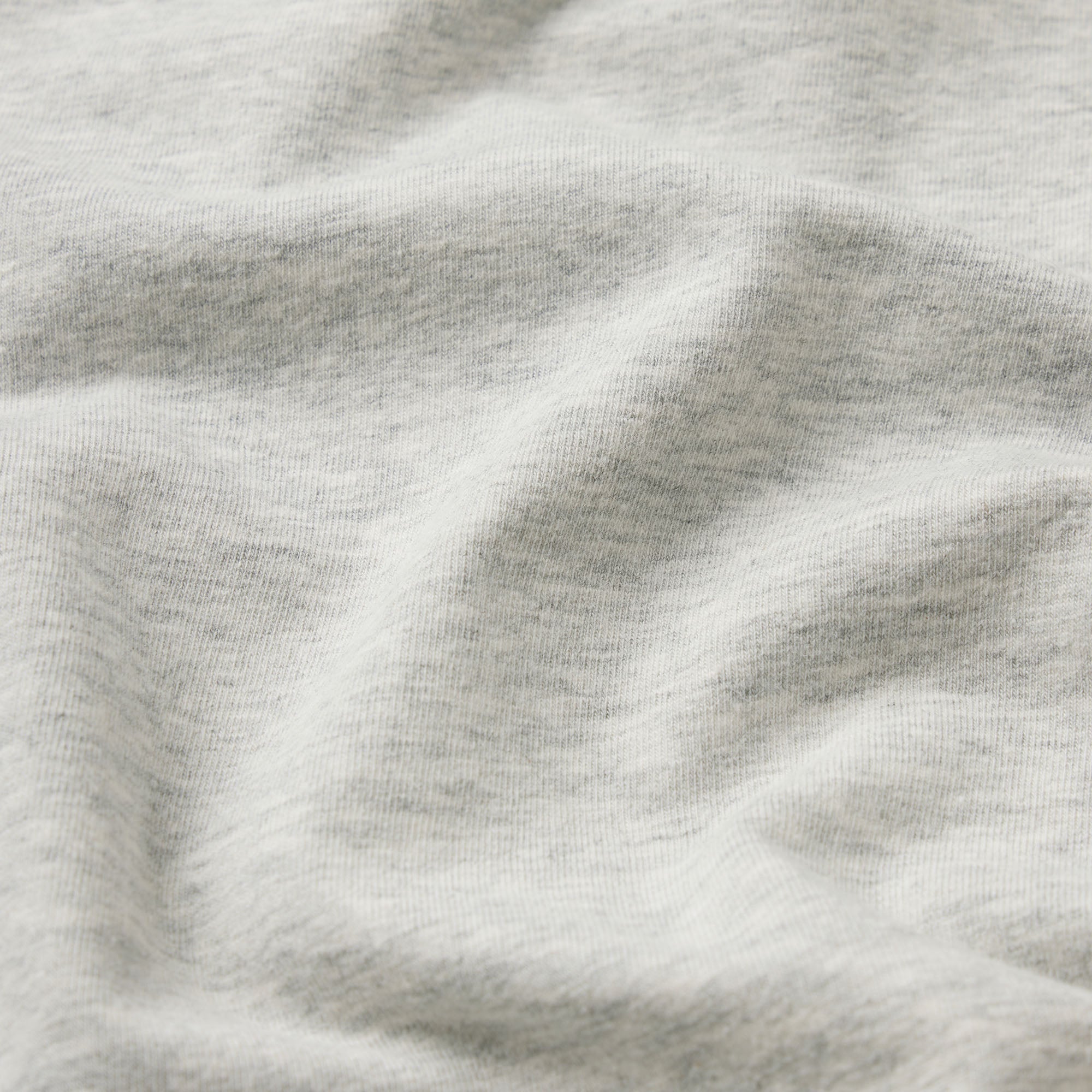 COTTON JERSEY LOOSE SHORT | LIGHT HEATHER GREY