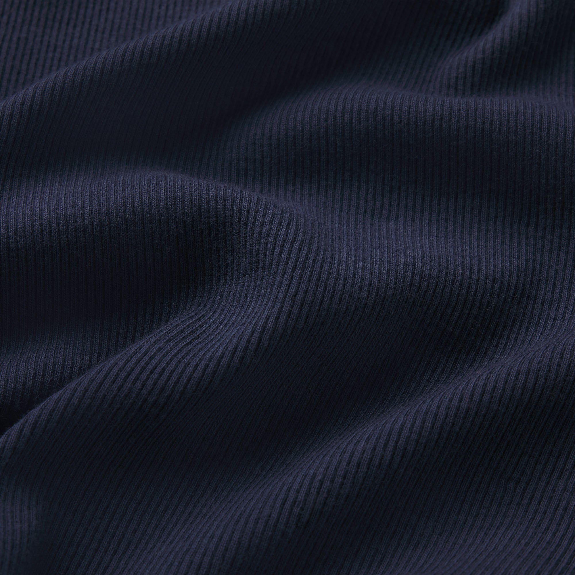 COTTON RIB T-SHIRT | NAVY
