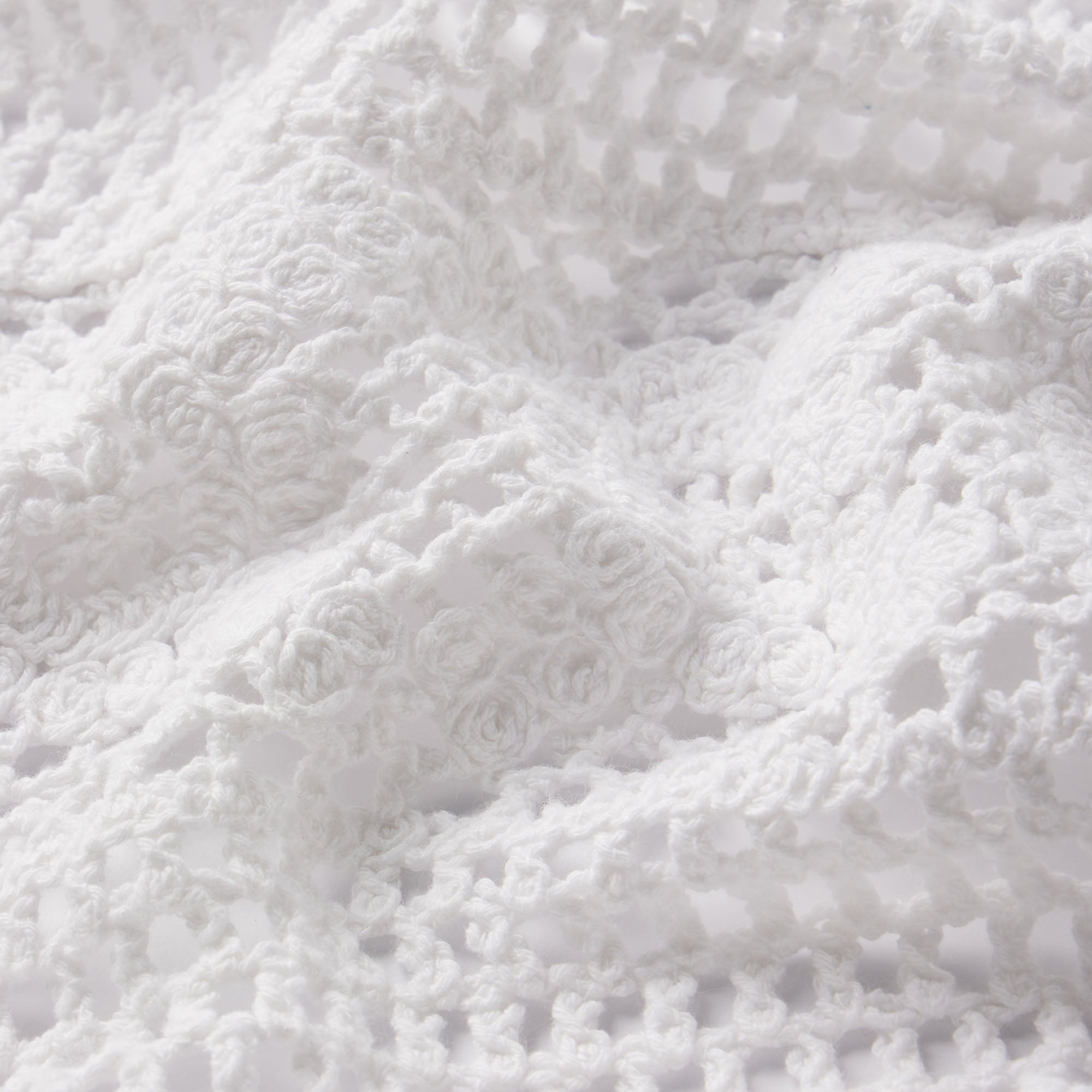 SWIM COVER-UPS CROCHET CROPPED CARDIGAN | SNOW