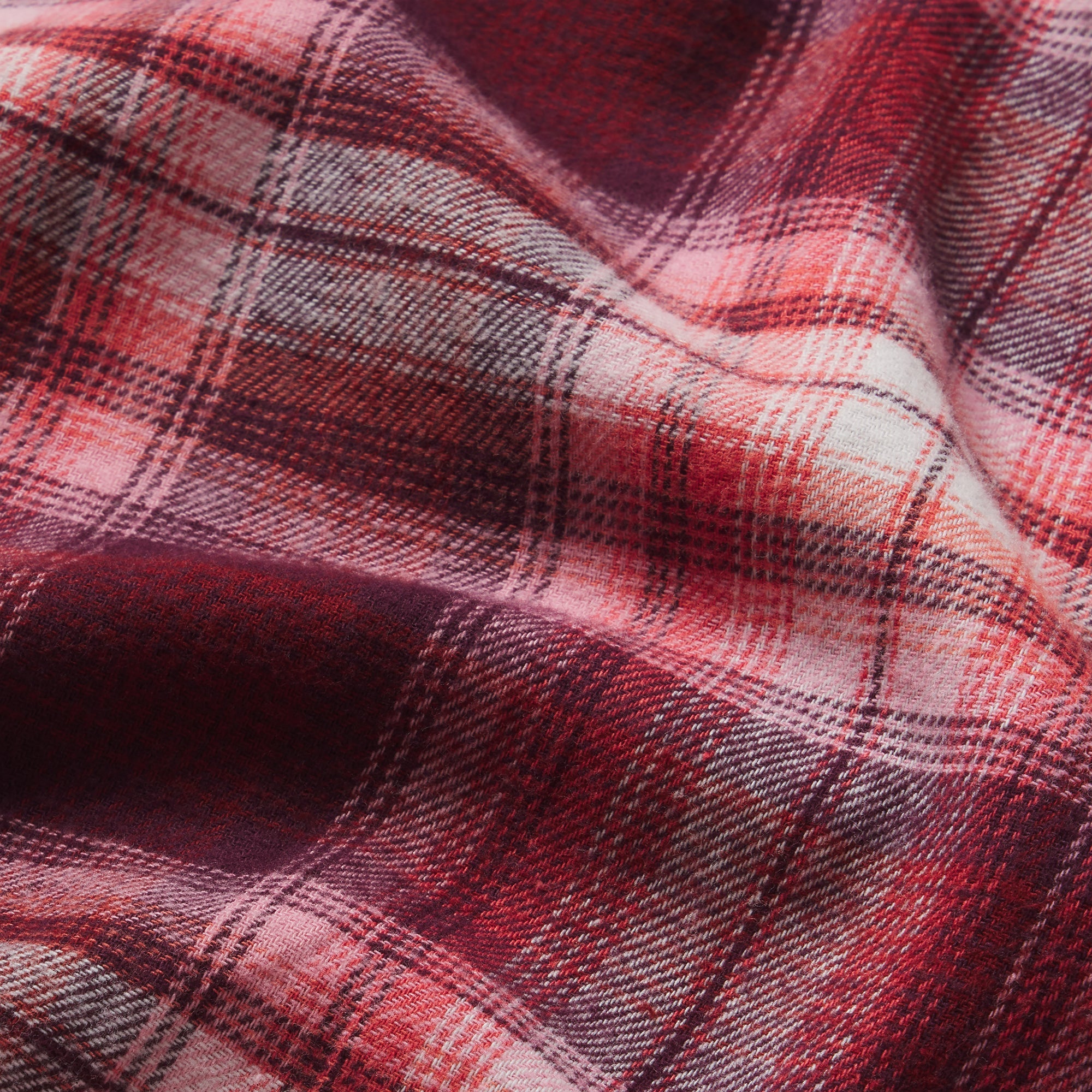 FLANNEL SLEEP OVERSIZED PANT | ULTRA PINK SANGRIA PLAID