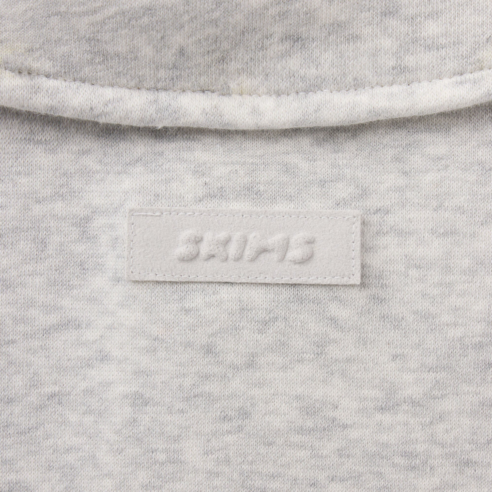 FLEECE LOUNGE MENS RUGBY POLO | LIGHT HEATHER GREY