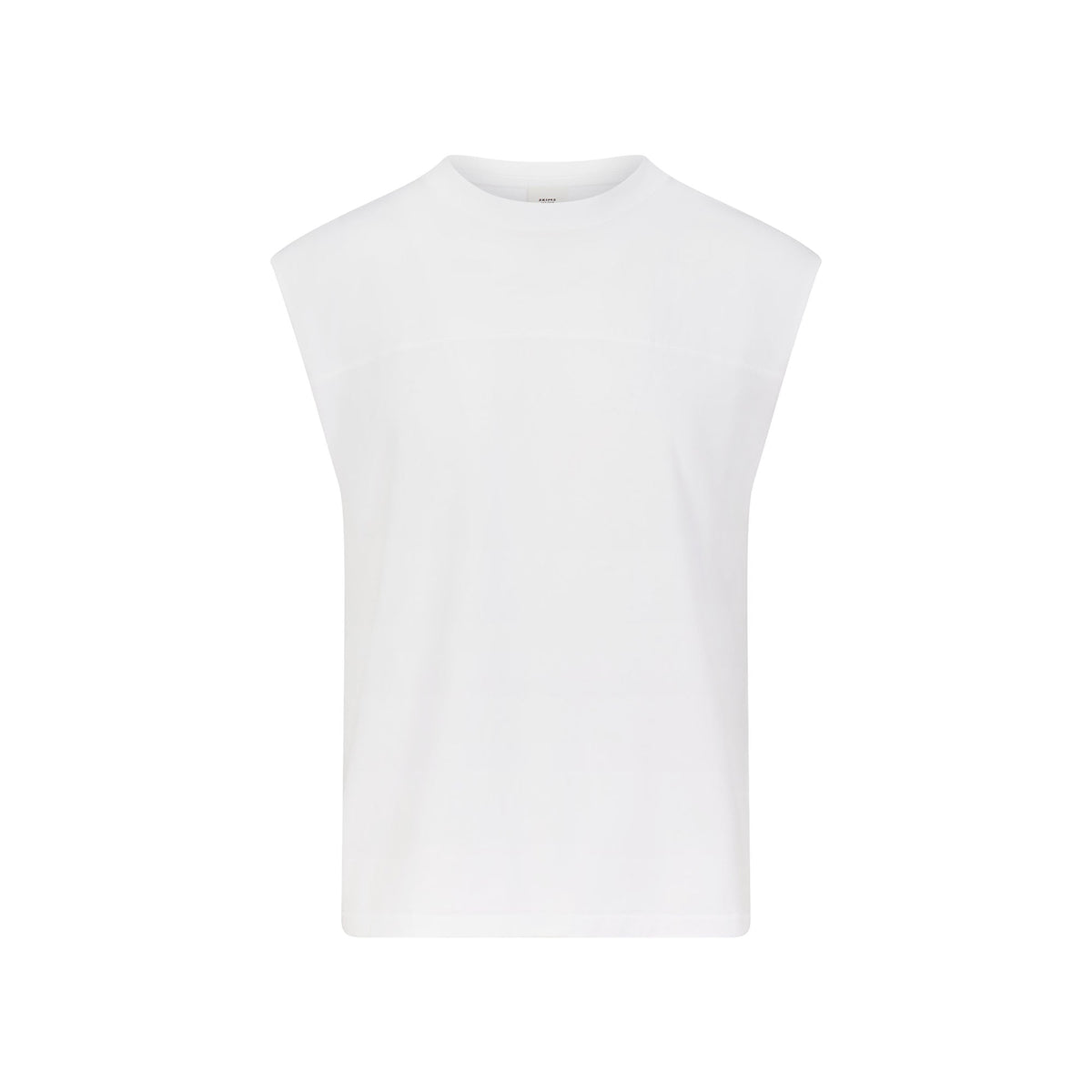 HEAVYWEIGHT COTTON MENS CROPPED MUSCLE TANK | CHALK