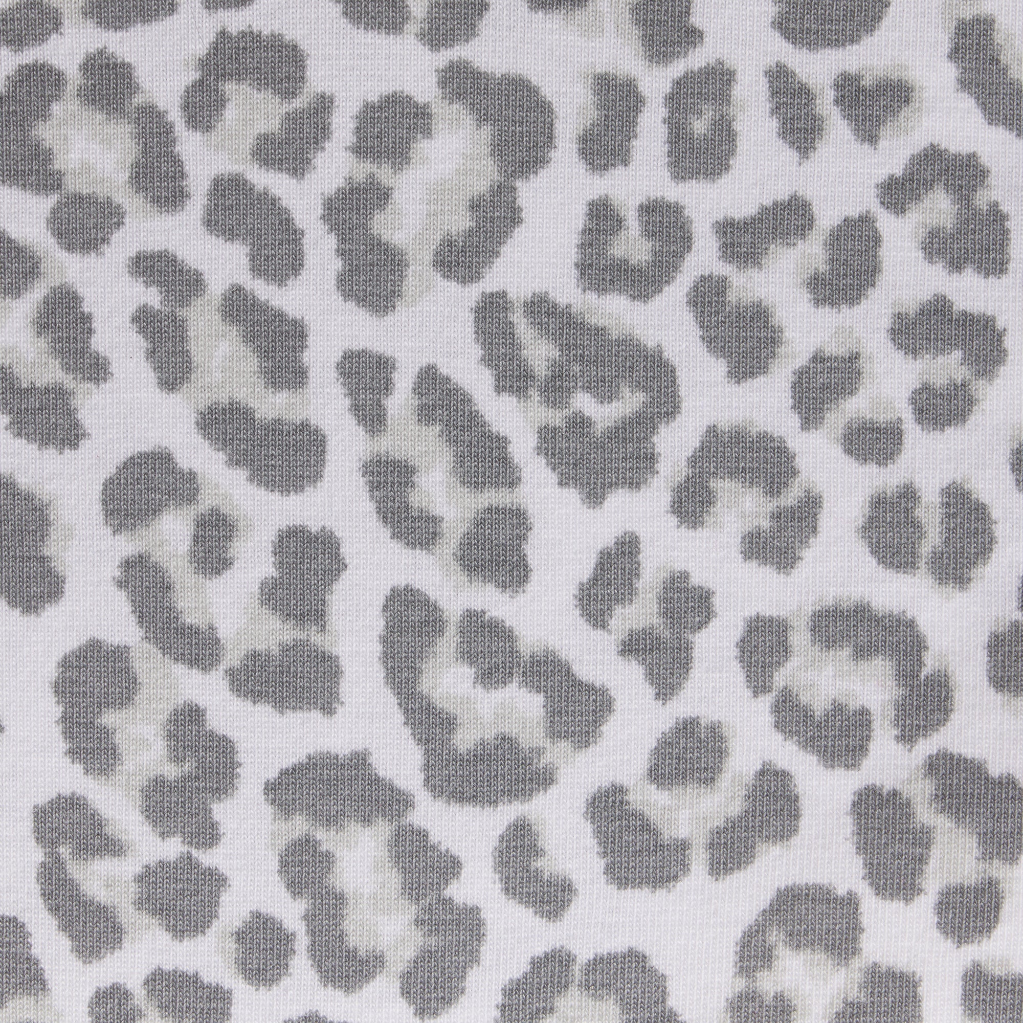 LIGHTWEIGHT COTTON LOGO PICOT HIPSTER | SNOW LEOPARD PRINT