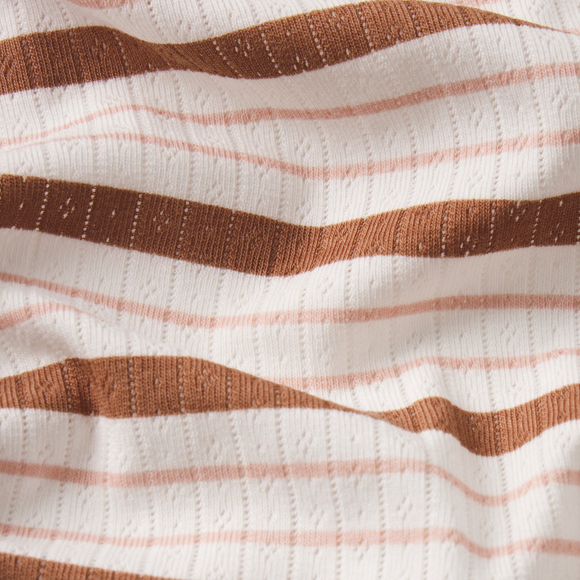 LIGHTWEIGHT COTTON POINTELLE LACE BRIEF | VILLA EGRET RUNWAY STRIPE