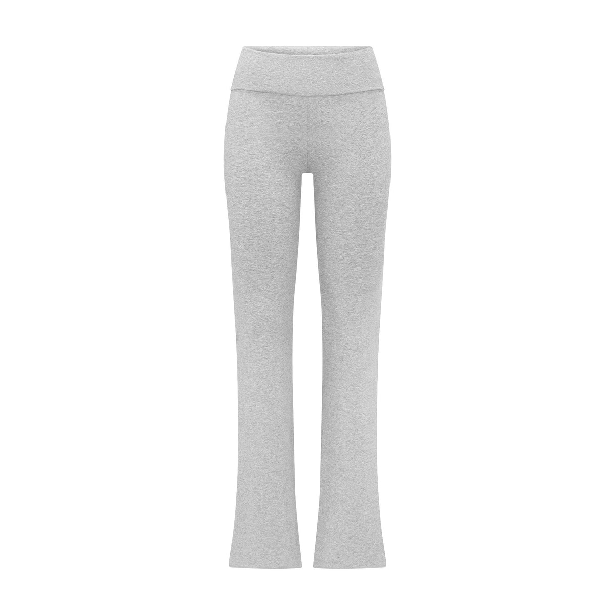 COTTON JERSEY FOLDOVER PANT | LIGHT HEATHER GREY