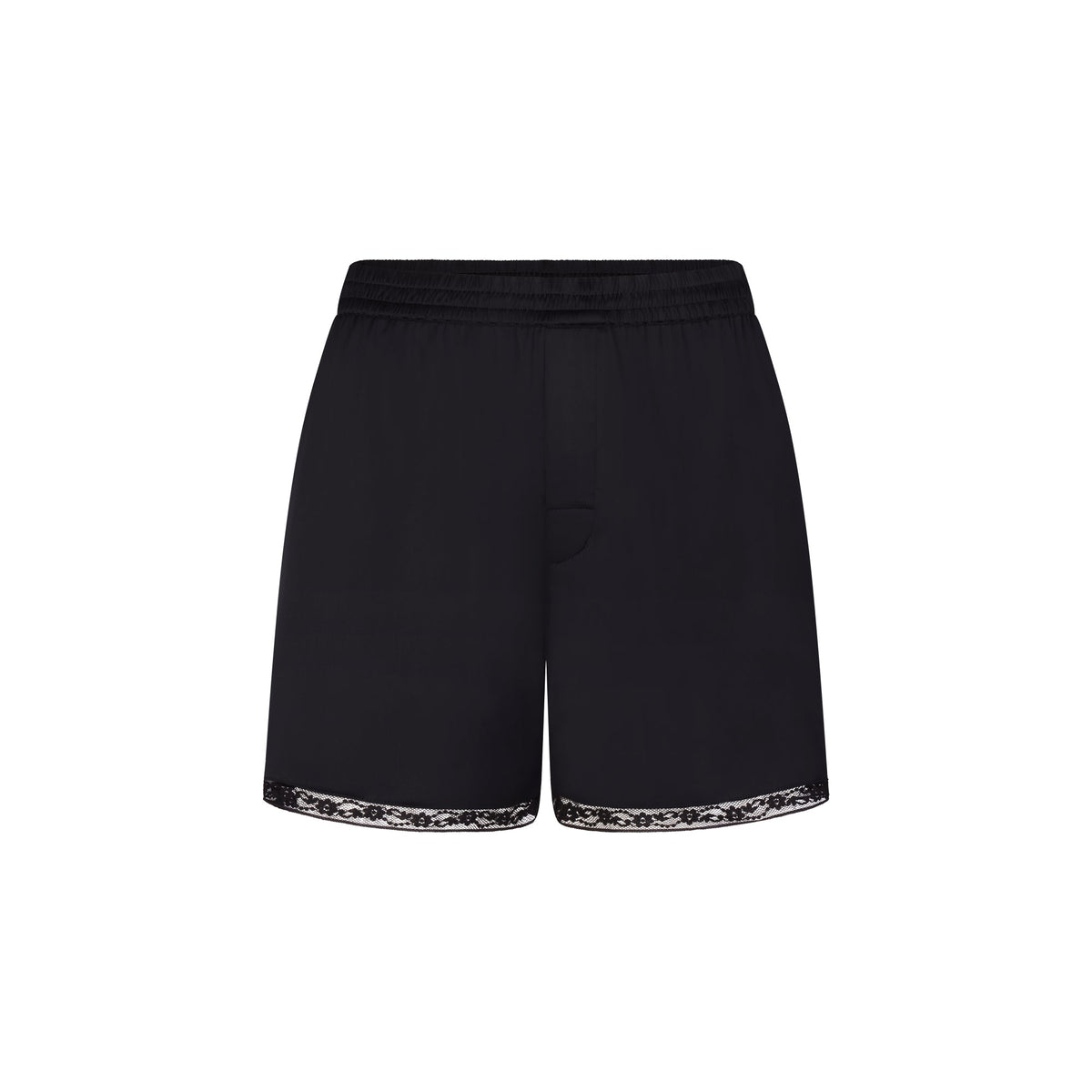 WOVEN SHINE LACE BOXER | ONYX