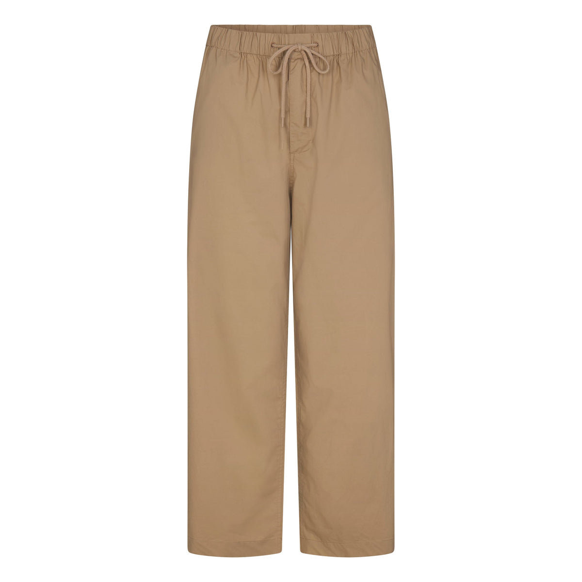 WOVEN COTTON OVERSIZED STRAIGHT LEG PANT | DESERT
