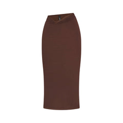 VETTESE X SKIMS SHEER MODAL MIDI SKIRT  | COCOA