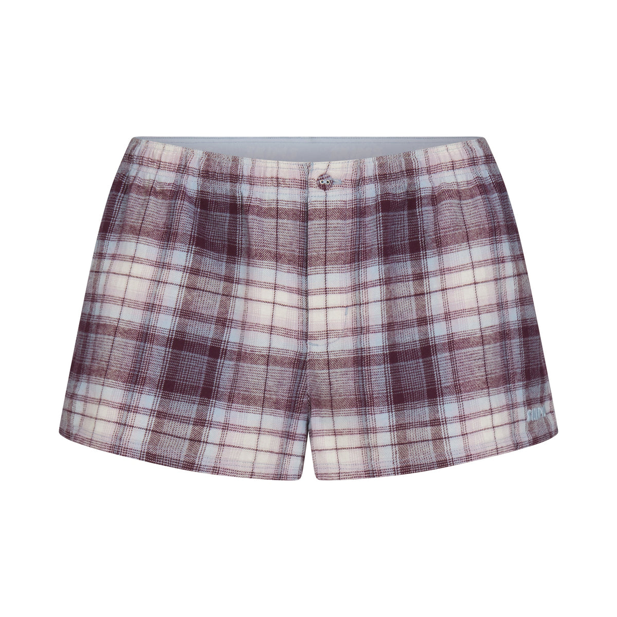 FLANNEL SLEEP CHEEKY BOXER | IRIS MICA PLAID