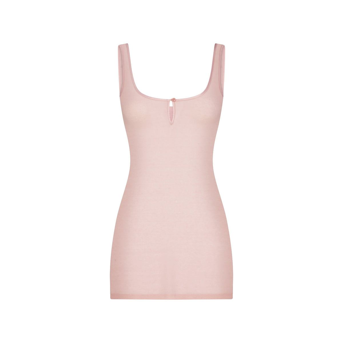 SHEER RIB MINI SLIP DRESS | MORGANITE