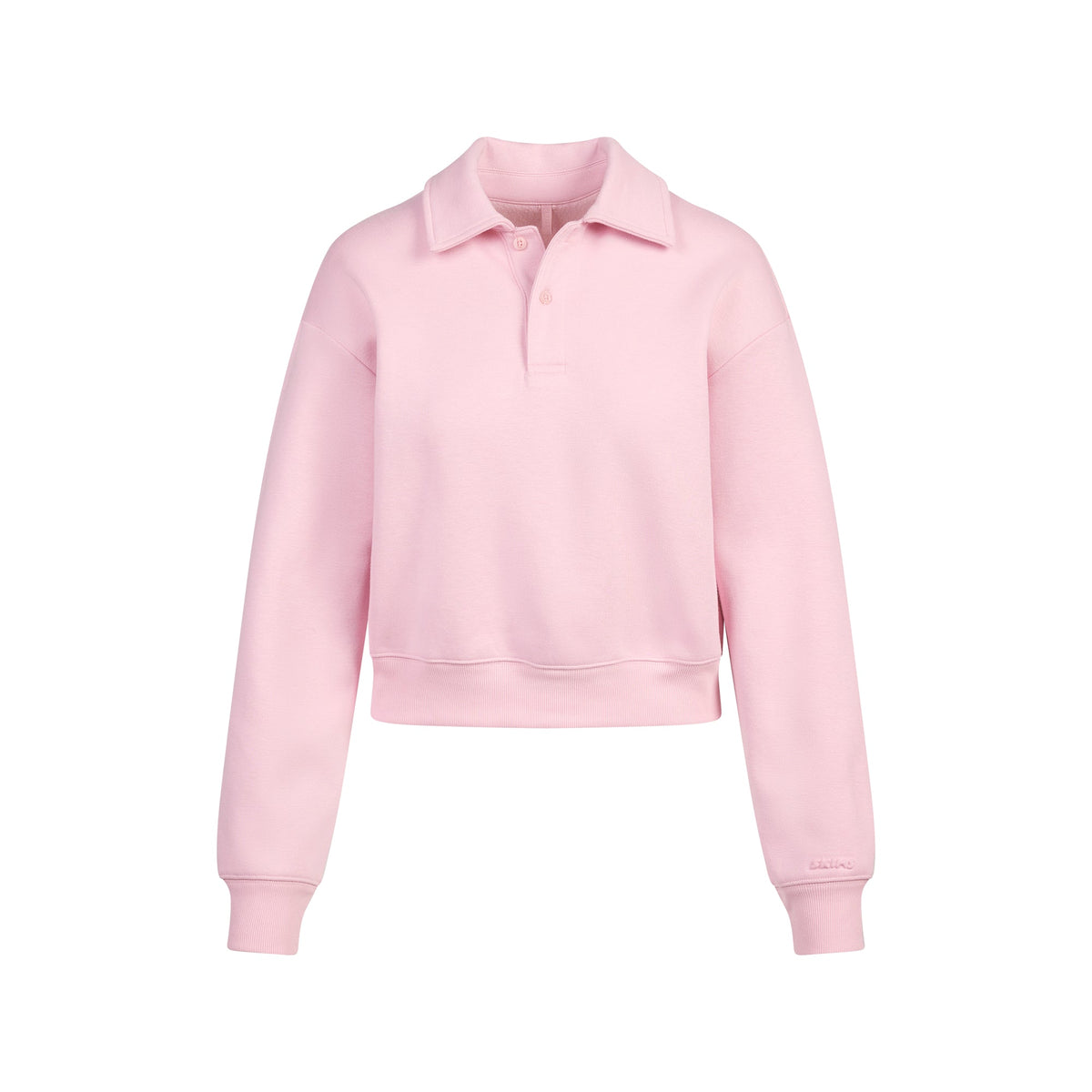 COTTON FLEECE POLO SWEATSHIRT | HALITE