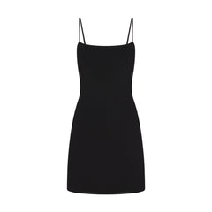 REFINED KNIT MINI DRESS | OBSIDIAN