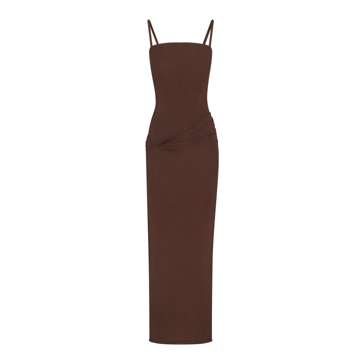 VETTESE X SKIMS SHEER MODAL LONG DRESS  | COCOA