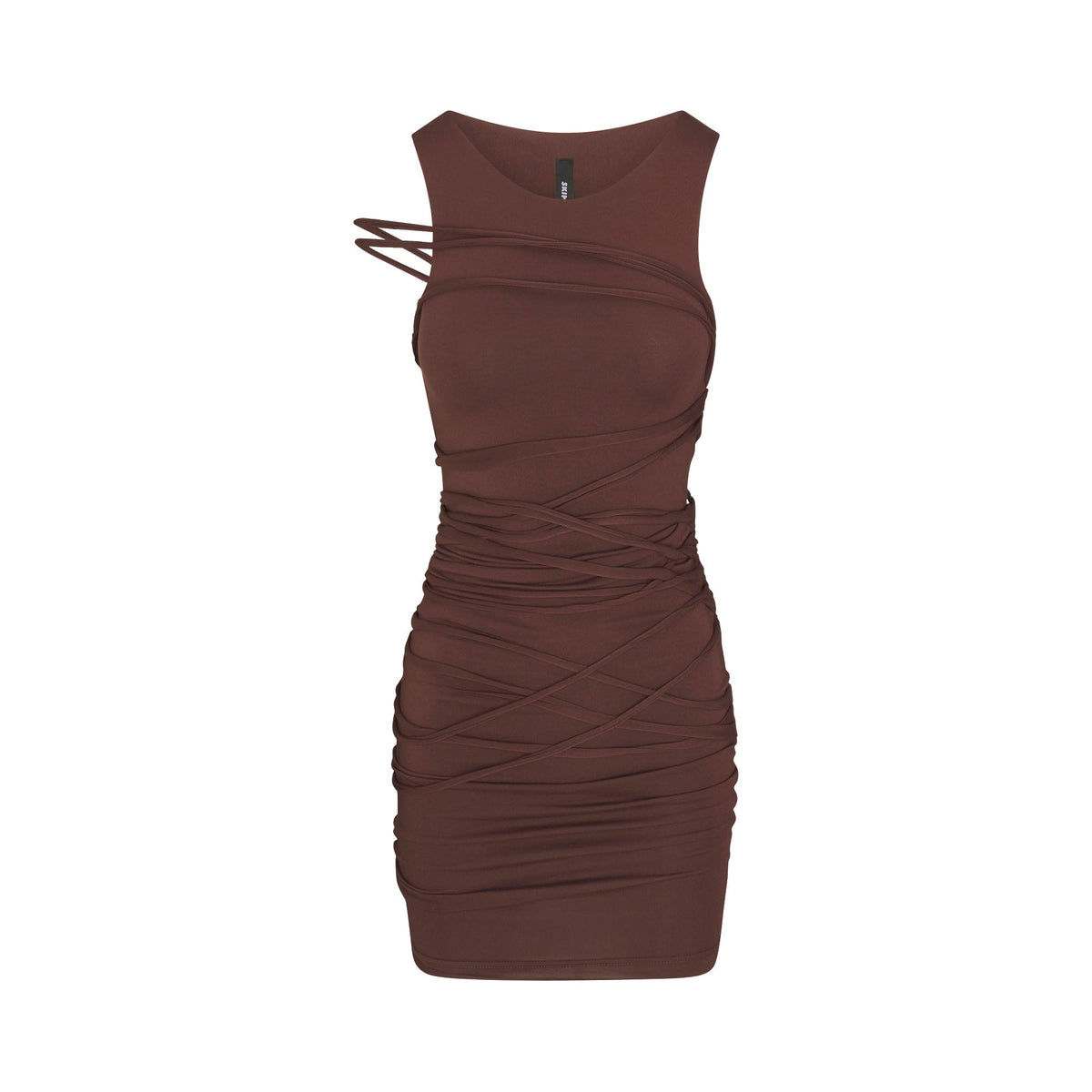 VETTESE X SKIMS SMOOTH LAYERS TANK DRESS | COCOA