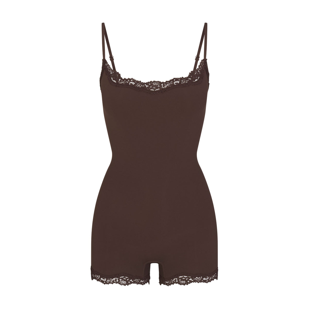 FITS EVERYBODY LACE ONESIE | ESPRESSO