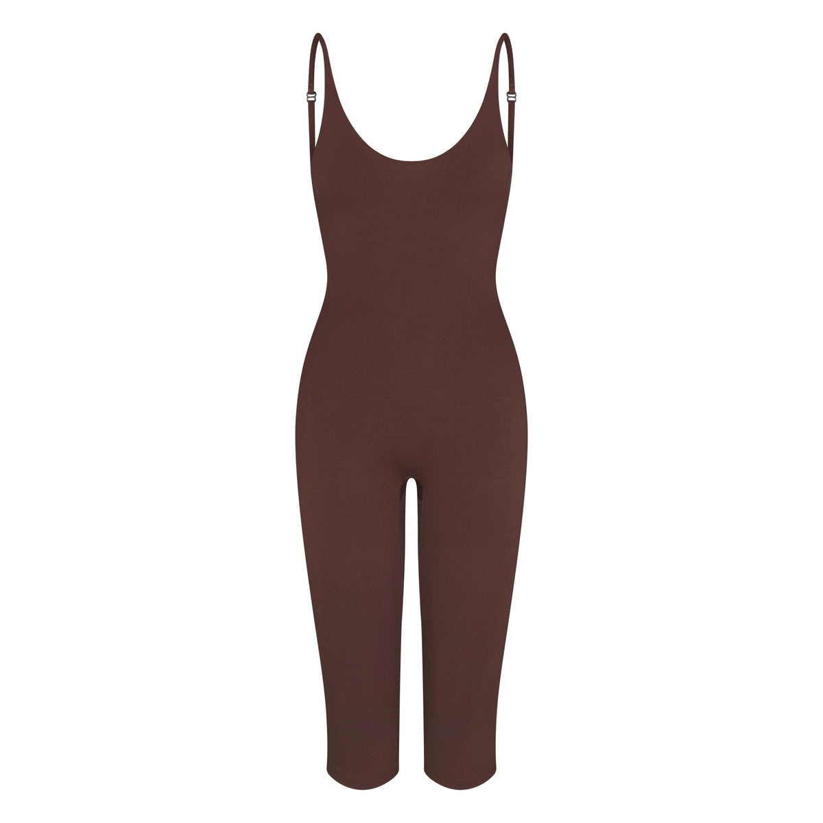 SMOOTH LAYERS CAPRI CATSUIT | COCOA