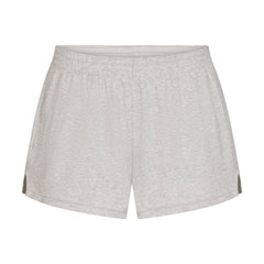 COTTON JERSEY LOOSE SHORT | LIGHT HEATHER GREY