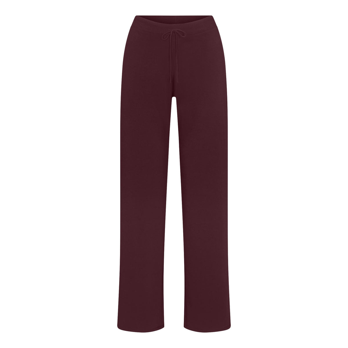 COTTON JERSEY STRAIGHT LEG PANT | CURRANT