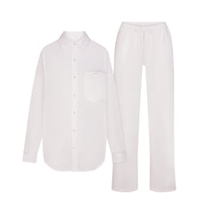 ORGANIC COTTON SLEEP LONG SLEEVE SET | SNOW