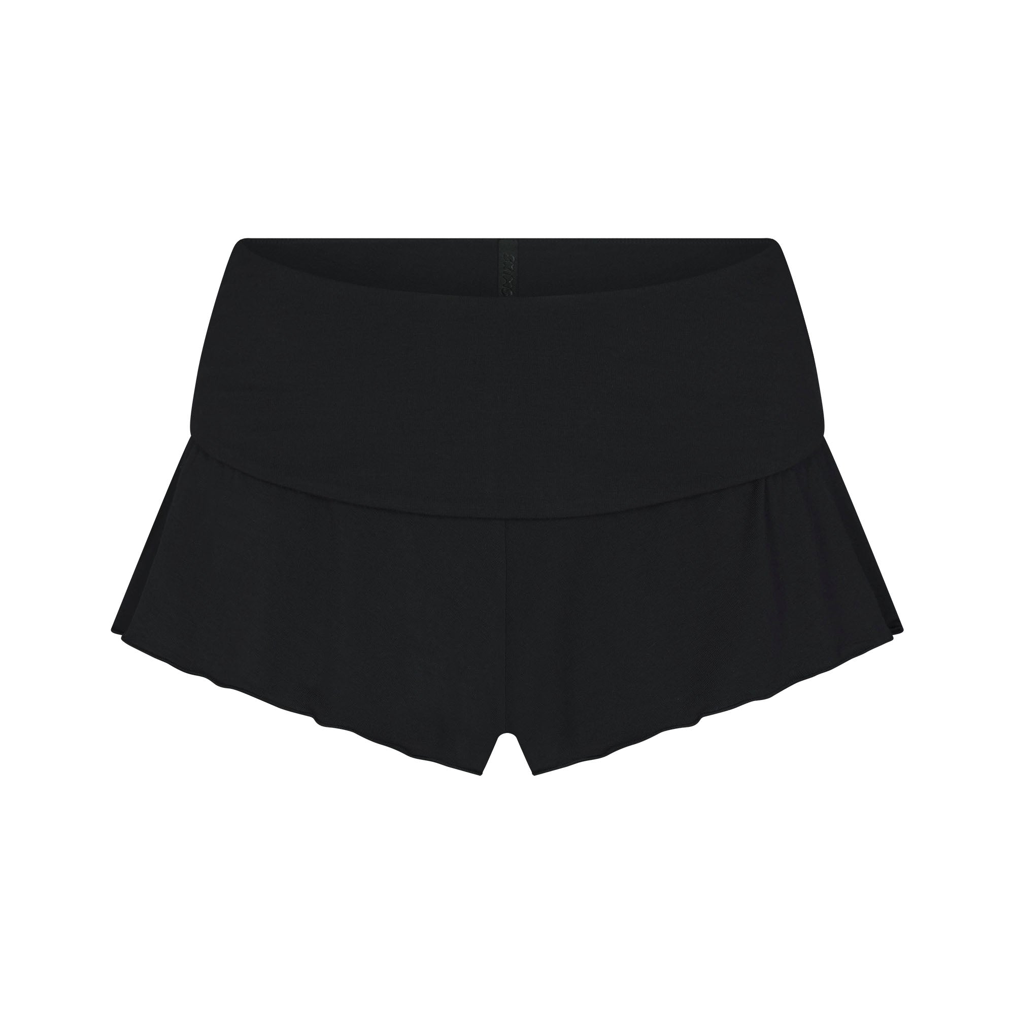 SKIMS SLEEP HENLEY AND FOLDOVER SHORT SET | ONYX
