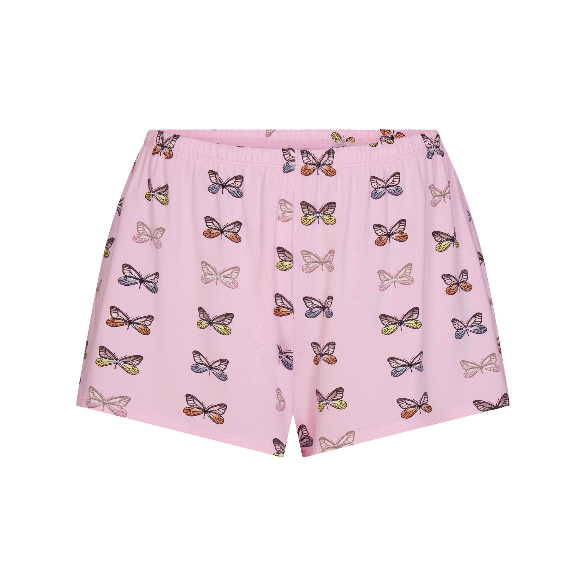 SKIMS SLEEP SHORT SLEEVE BUTTON UP SET | PEONY BUTTERFLY PRINT