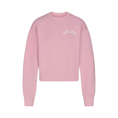 COTTON FLEECE LOGO CLASSIC CREWNECK | HALITE WITH SNOW LOGO