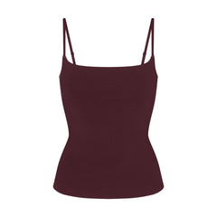 COTTON JERSEY CAMI | CURRANT
