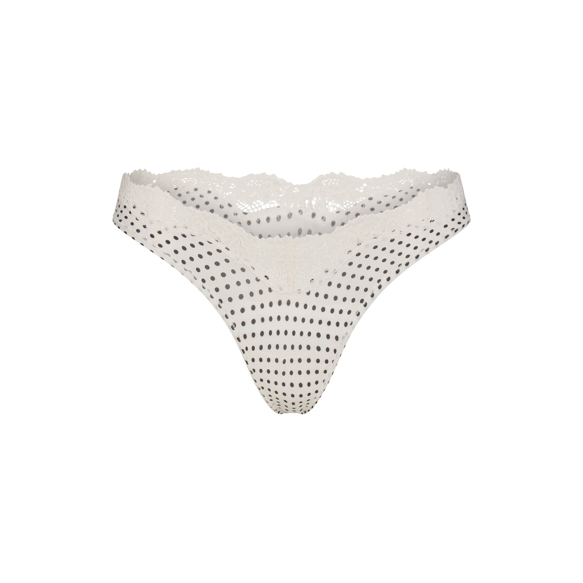 FITS EVERYBODY LACE DIPPED THONG 5-PACK | NEUTRAL DOT MULTI