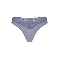 FITS EVERYBODY LACE DIPPED THONG | SLATE TONAL