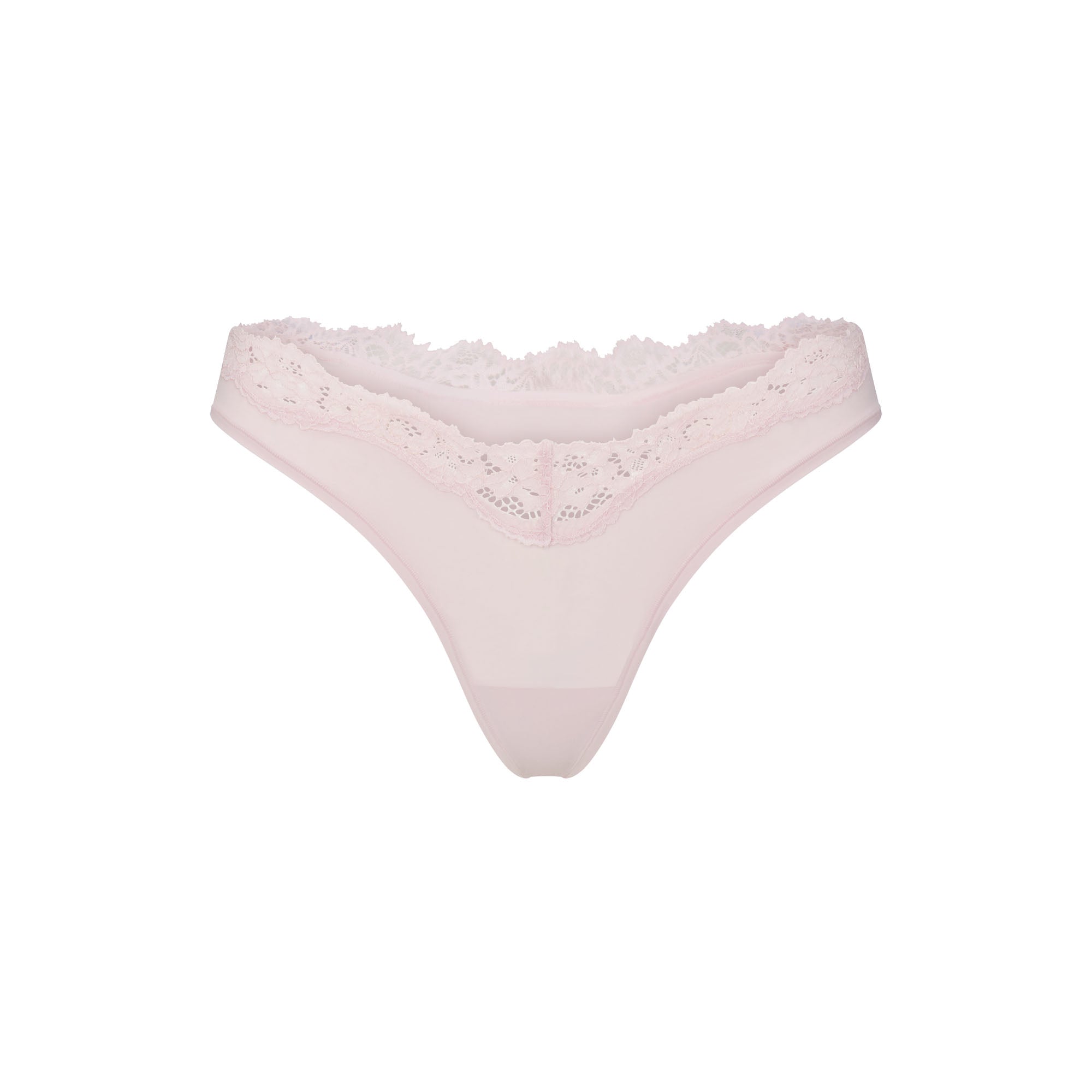 FITS EVERYBODY LACE DIPPED THONG 5-PACK | IVORY PEARL BOW MULTI