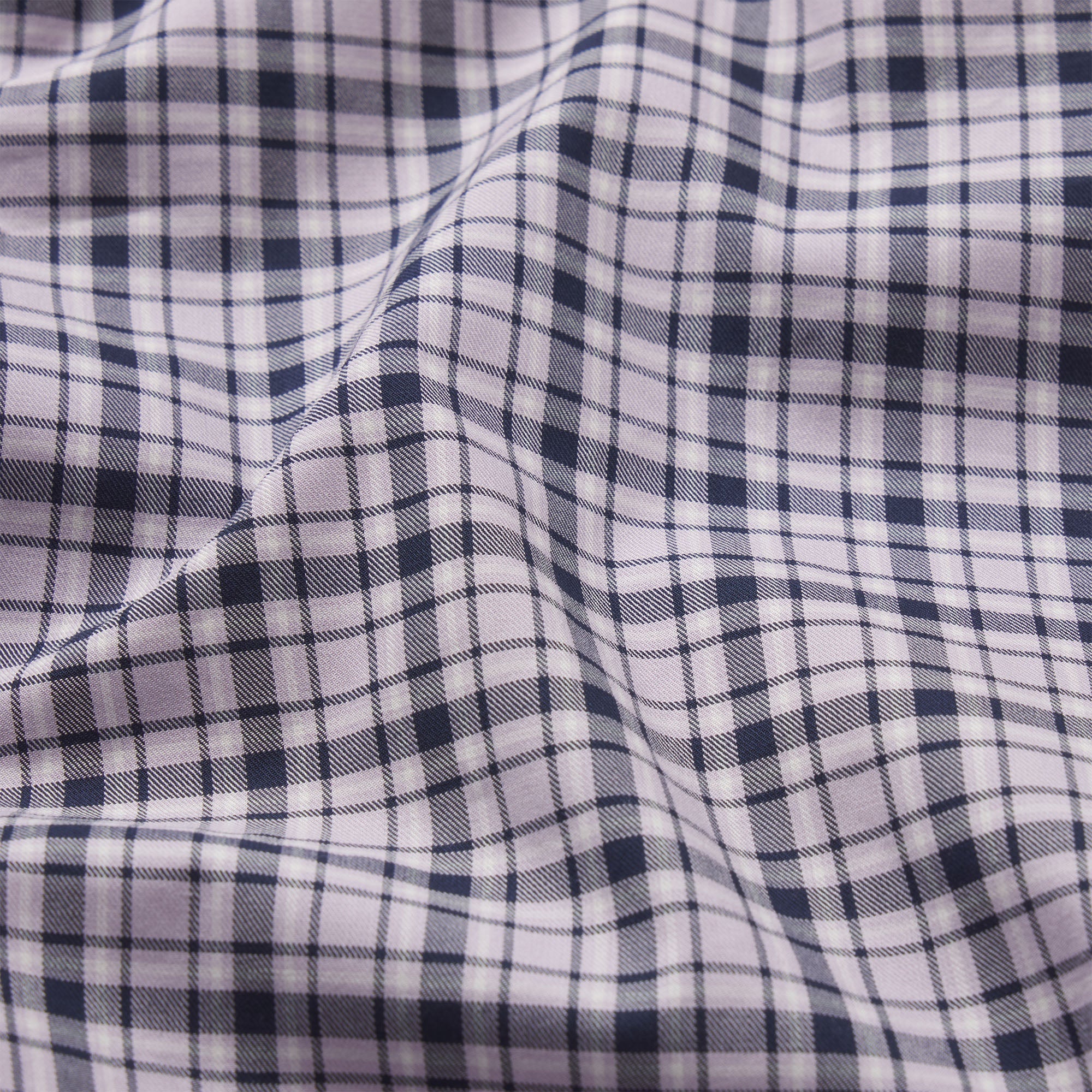 COTTON POPLIN SLEEP CROPPED BUTTON UP AND BLOOMER SET | IRIS MICA NAVY CHECK