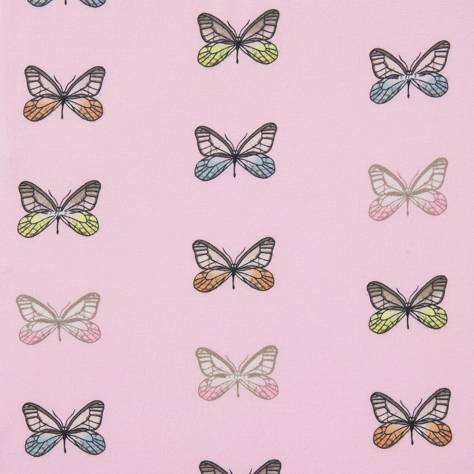 SKIMS SLEEP SHORT SLEEVE BUTTON UP SET | PEONY BUTTERFLY PRINT