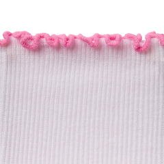 LETTUCE EDGE CREW SOCK 2-PACK | BUBBLEGUM AND SNOW