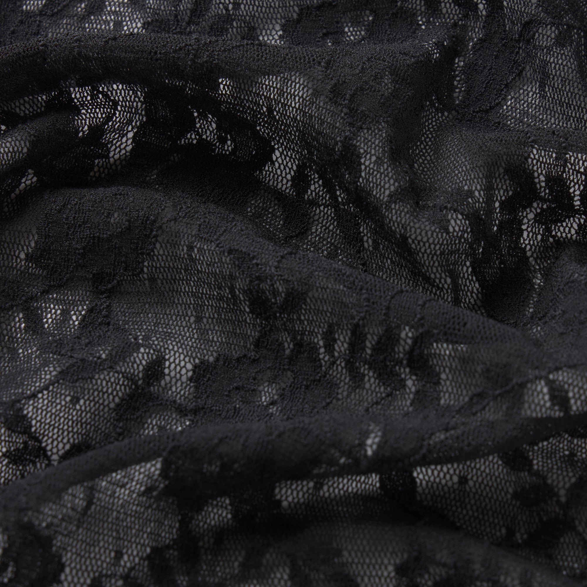 STRETCH LACE RUFFLE SHORT | SOOT