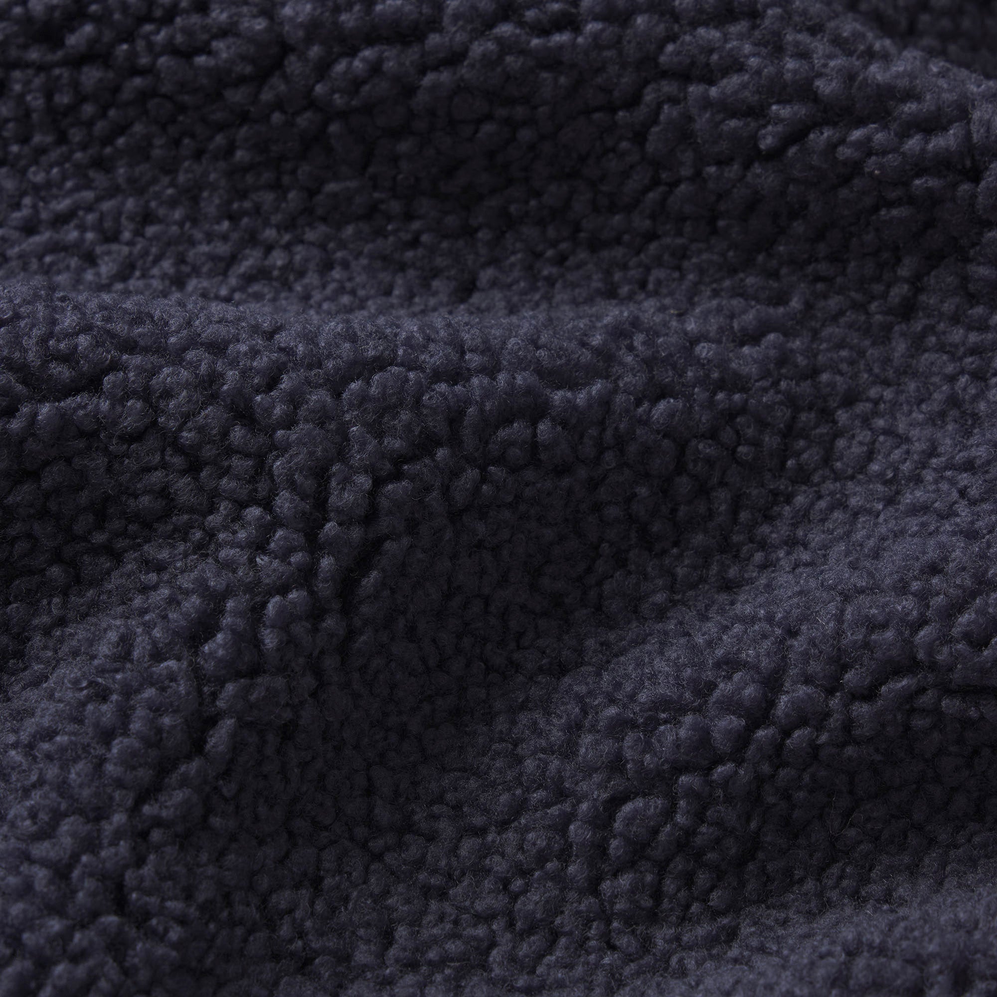 TEDDY BOXY ZIP UP JACKET | NAVY