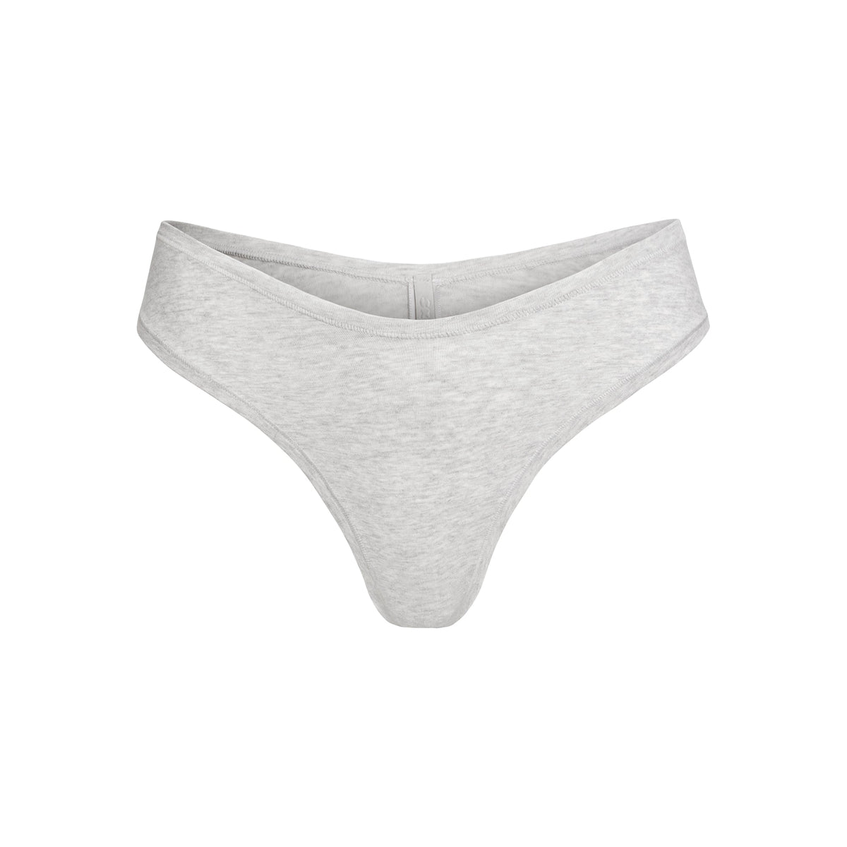 COTTON JERSEY DIPPED THONG | LIGHT HEATHER GREY